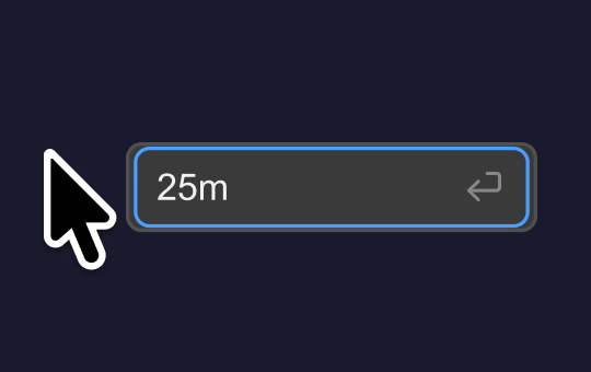 Start a timer in seconds